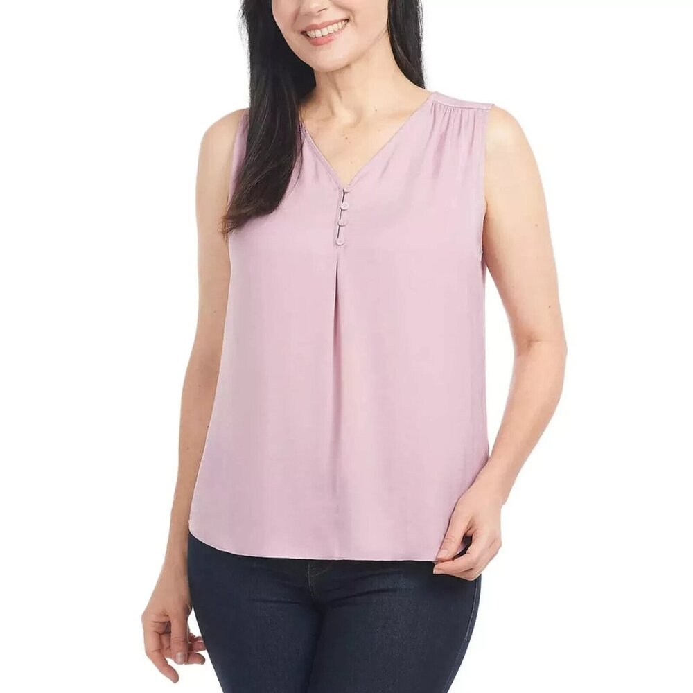 Hilary Radley Women's Plus Size XXL Soft Plum Sleeveless Tank Top NWT